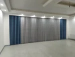 دوخت پرده زیره کتان طوسی - Image 4